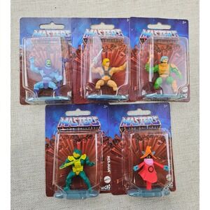 5 Masters of the Universe Micro Collection Action Figures- He Man‎ Skeletor Orko